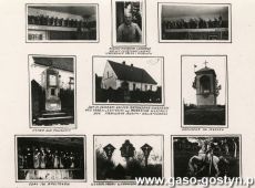 6588.Pocztowka wieloobrazkowa z Kosowa poswiecona swiatkarzowi Andrzejowi Majchrzakowi (okres miedzywojennY)