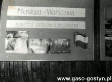 6741.Biblioteka Publiczna Miasta i Gminy w Gostyniu - wystawa Moskawa-Warzsawa-symbol pokoju i przyjazni (1977 r.)