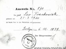 688.Ausweis (Gostyn, 6 grudnia 1939 r.)