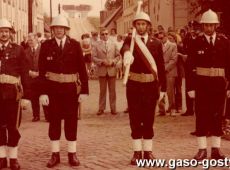 6941.Rynek w Gostyniu - uroczystosc jubileuszowa 75-lecia Ochotniczej Strazy w Gostyniu (25 sierpnia 1974 r.)