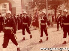 6951.Rynek w Gostyniu - uroczystosc jubileuszowa 75-lecia Ochotniczej Strazy w Gostyniu (25 sierpnia 1974 r.)