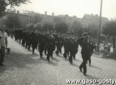 6952.Rynek w Gostyniu - uroczystosc jubileuszowa 75-lecia Ochotniczej Strazy w Gostyniu (25 sierpnia 1974 r.)