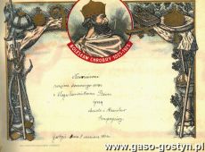 705.Telegram slubny (Gostyn, 1931 r.)