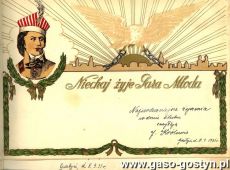 707.Telegram slubny (Gostyn, 1931 r.)