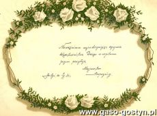 708.Telegram slubny (Gostyn, 1931 r.)