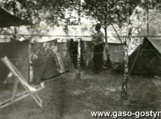 7092.Oboz gostynskiej 8. Harcerskiej Druzyny Rzemieslniczej Sportow Wodnych w Cichowie (1958 r.)