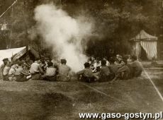 710.Oboz harcerski III Gostynskiej Druzyny Harcerskiej im. Stefana Czarnieckiego w Zelaznie (1932 r.)