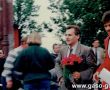 7145.Po spotkaniu w GOK Hutnik w Gostyniu w dniu 31 sierpnia 1993 roku rozpoczynajacym kampanie wyborcza SLD – Aleksander Kwasniewski i Ireneusz Gosciniak