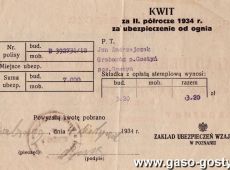 717.Kwit ubezpieczeniowy (1934 r.)