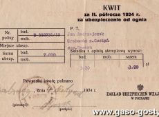 717.Kwit ubezpieczeniowy (1934 r.)