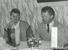 718. Podpisanie umowy o wspolpracy miedzy Szkola Podstawowa nr 3 w Gostyniu a szkola w Marisfeld (NRD)-1987 r.