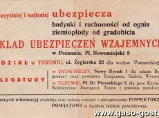 718.Kwit ubezpieczeniowy (1934 r.)