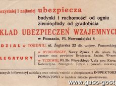 718.Kwit ubezpieczeniowy (1934 r.)