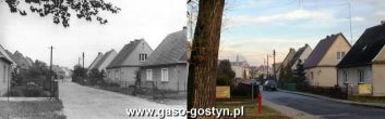 72.Ulica Pionierska w Gostyniu w latach 70-tych XX w. i w styczniu 2014r.