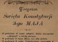 737.Program obchodow Swieta Konstytucji 3 Maja w Gostyniu (1921 r.)