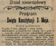 738.Program obchodow Swieta Konstytucji 3 Maja w Gostyniu (1924 r.)