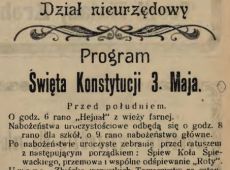 738.Program obchodow Swieta Konstytucji 3 Maja w Gostyniu (1924 r.)