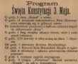 739.Program obchodow Swieta Konstytucji 3 Maja w Gostyniu (1925 r.)