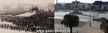 74.Rynek w Gostyniu podczas zaprzysiezenia Strazy Ludowej i w luty 2014r.