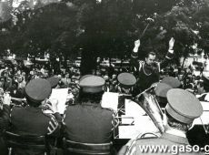 7546.Koncert Orkiestry Detej gostynskiej Cukrowni podczas Centralnych Dozynek w Lesznie (1977 r.)