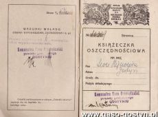 780.Ksiazeczka oszczednosciowa Powiatowej Komunalnej Kasy Oszczednosci w Gostyniu