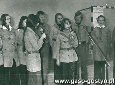 781. Final Rajdu Przyjazni dla uczczenia Wielkiego Pazdziernika - hala sportyowa SP 2 w Gostyniu (09.11.1977r.)