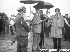 7946.Uroczystosc odslniecia pomnika na Gorze Zamkowej w Gostyniu (22 lipca 1974 r.) - przemawia I sekretarz PZPR Kazimierz Zgola