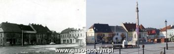 80.Gostyn - Rynek w 1963r. i w lutym 2014r.