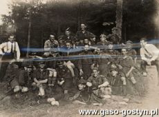 811.Podchody harcerskie w lasach boguslawskich  gostynskiej I Druzyny Harcerskiej im.T. Kosciuszki (27 lipca 1930 r.)