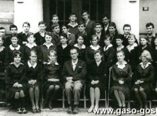 823. Maturzysci -Liceum Ogolnoksztalcace w Gostyniu (klasa XI a)-1966 r.