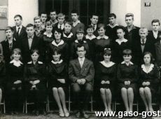 826.Maturzysci -Liceum Ogolnoksztalcace w Gostyniu (klasa Xd)-1966 r.