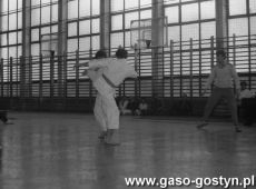 826.Turniej karate w hali sportowej Szkoly Podstawowej nr 2 w Gostyniu