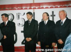 830.Spotkanie w Buczu z okazji 25-lecia OZPN Leszno, pierwszy od prawej Jerzy Bajer, trzeci od prawej Jerzy Radojewski (trenerzy gostynskiej Kani)