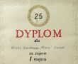 838.Dyplom dla Klubu Sportowego Kania Gostyn (1971 r.)