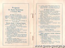 839. Program IX Zjazdu Katolickiego w Gostyniu (23-24 czerwca 1928 r.)