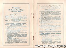 839. Program IX Zjazdu Katolickiego w Gostyniu (23-24 czerwca 1928 r.)