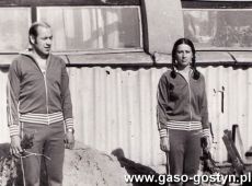 839.Dzien Dziecka - Swieto Sportu Szkolnego w Szkole Podstawowej nr 3 w Gostyniu (1982 r.), Grazyna Kocan i Tadeusz Riedrich