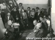 8441.W straznicy Powiatowej Komendy Strazy Pozarnej przy ulicy Marchlewskiego (obecnie Wroclawska) w Gostyniu