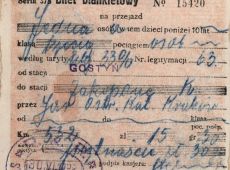 848. Kolejowy bilet blankietowy z Gostynia do Zakopanego (30 czerwca 1938 r.)