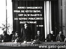 8548. Sesja odczytowa Poznanskiego Towarzystwa Przyjaciol Nauk w auli Liceum Ogolnoksztalcacego w Gostyniu (21 lutego 1956 r.)