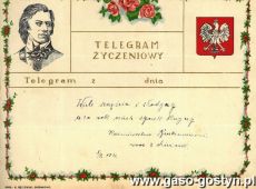 864. Telegram slubny z 1931 r.