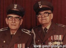 8686.Przyjaciele Jozef Janowski i Wladyslaw Karolczak - weterani wojny obronnej 1939 roku(zdjecie wykonane w 1985 roku w Gostyniu)