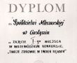 869. Dyplom dla Dpoldzielni Mleczarskiej w Gostyniu za zajecia I miejsca w konkursie TWOJE ZDROWIE W TWOICH REKACH (13.10.1987 r.)