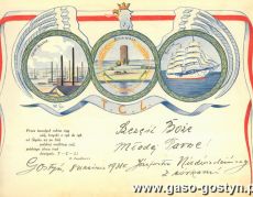 873. Telegram slubny (Gostyn, 1931 r.)