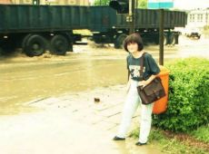 8758.Skrzyzowanie ulic Olejniczaka, Wroclawskiej, Sadowej w Gostyniu - widok po nawalnicy w 1997 roku