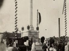 878.Uroczystosc odsloniecia pomnika Serca Jezusowego na Rynku w Gostyniu (21 lipca 1929 r.)