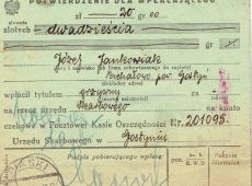 897.Potwierdzenie wplaty do Urzedu Skarbowego w Gostyniu (1935 t.)