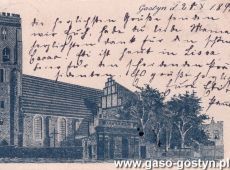 906.Fara w Gostyniu - pocztowka z 1894 roku
