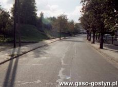 9111.Ulica Hutnika w Gostyniu na zdjeciu z lat 90. XX wieku