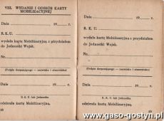 912.Ksiazeczka wojskowa Jerzego Niestrawskiego, syna Hipolita, burmistrza Gostynia rozstrzelanego przez Niemcow w 1939 r.